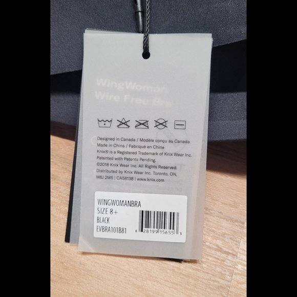 KNIX Wing Woman Contour Bra in Black - KNIX Size 8+ - Picture 3 of 5